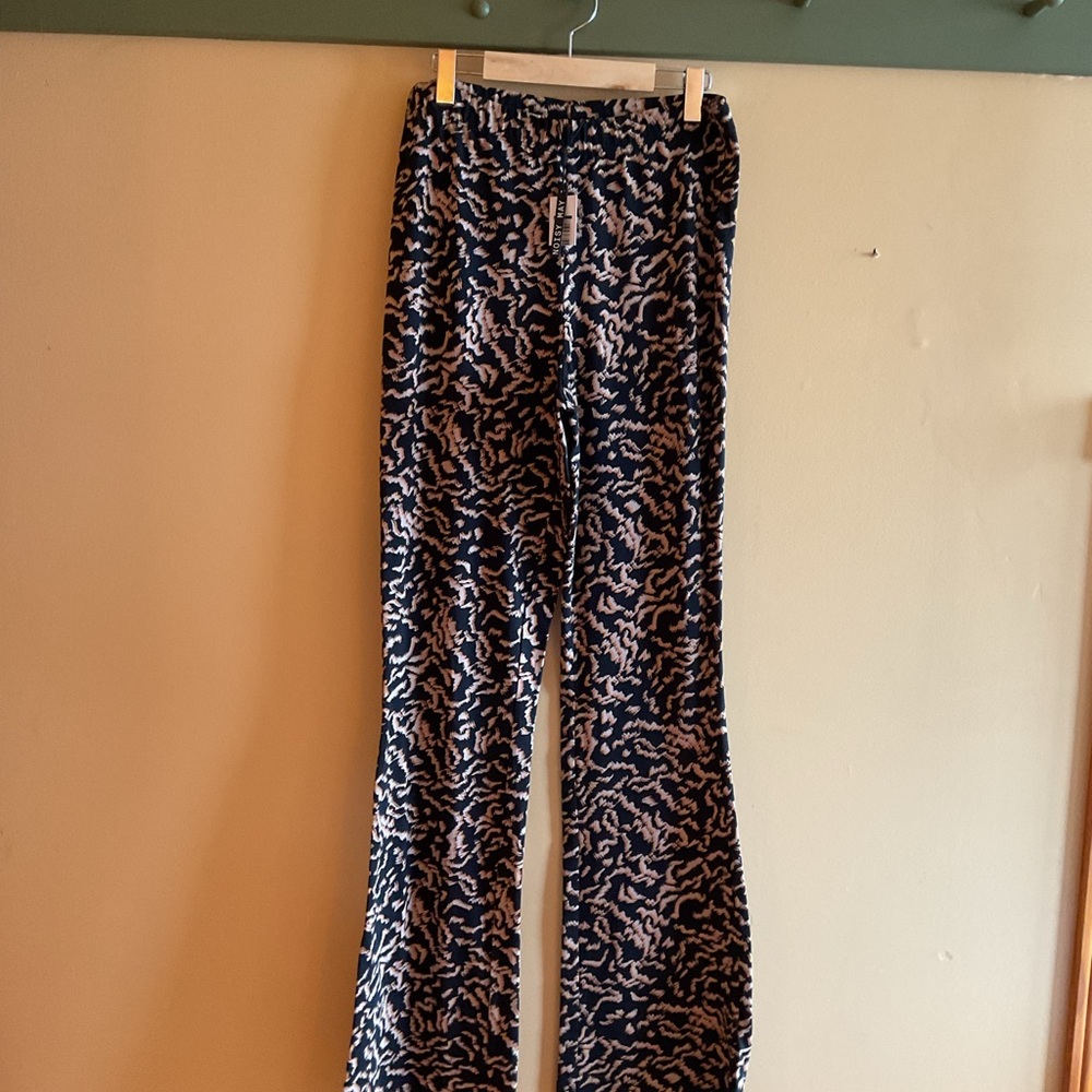 Noisy May Black and Orange Patterned Pants Size XL NWT - Picture 2 of 5